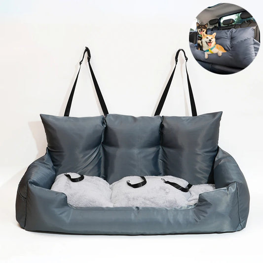 Travel Bolster Safety Large Dog Car Seat Bed for Cat Luxury Dog Beds