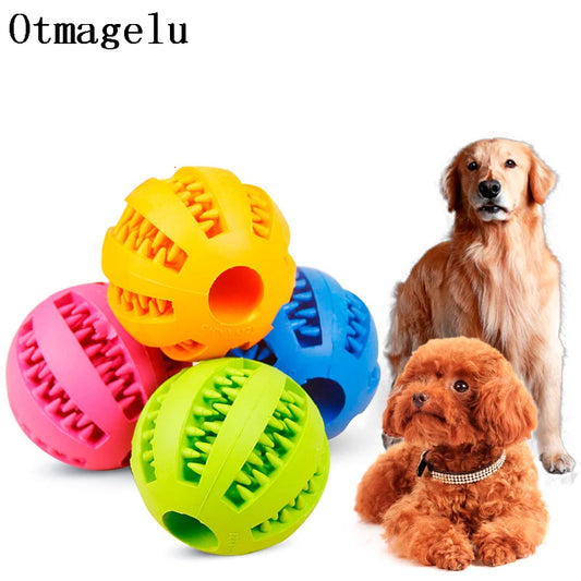 Soft Rubber Pet Dog Cat Toy Ball Dog Toothbrush Chew Treat Cleaning Tooth Reward Food Dog Puppy Training Interactive Pet Toys