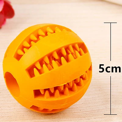 Soft Rubber Pet Dog Cat Toy Ball Dog Toothbrush Chew Treat Cleaning Tooth Reward Food Dog Puppy Training Interactive Pet Toys