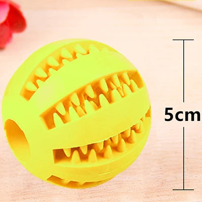 Soft Rubber Pet Dog Cat Toy Ball Dog Toothbrush Chew Treat Cleaning Tooth Reward Food Dog Puppy Training Interactive Pet Toys