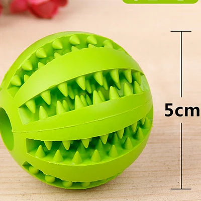 Soft Rubber Pet Dog Cat Toy Ball Dog Toothbrush Chew Treat Cleaning Tooth Reward Food Dog Puppy Training Interactive Pet Toys