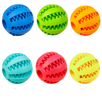 Soft Rubber Pet Dog Cat Toy Ball Dog Toothbrush Chew Treat Cleaning Tooth Reward Food Dog Puppy Training Interactive Pet Toys