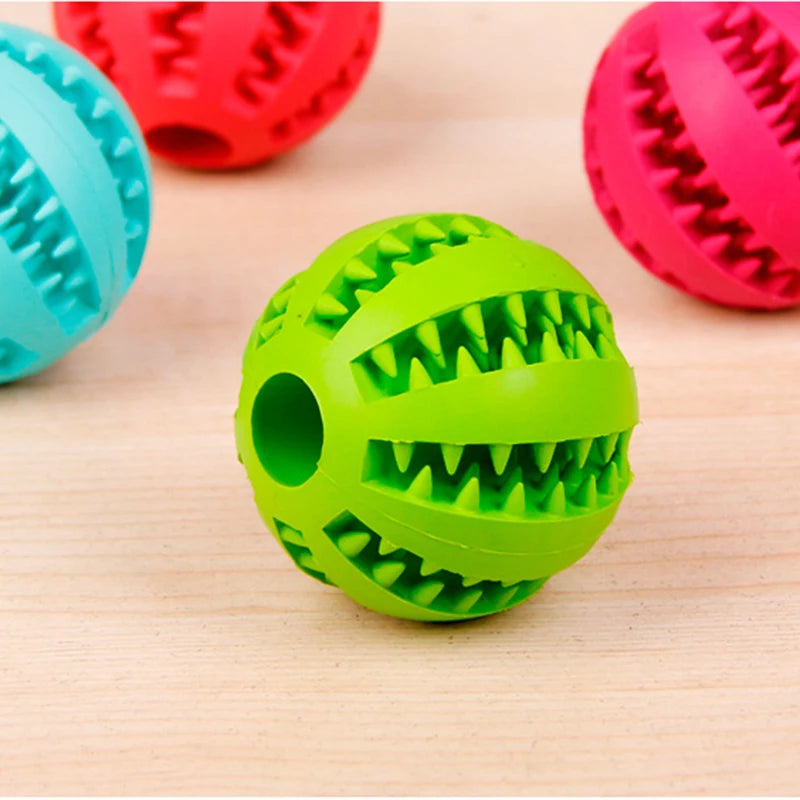 Soft Rubber Pet Dog Cat Toy Ball Dog Toothbrush Chew Treat Cleaning Tooth Reward Food Dog Puppy Training Interactive Pet Toys