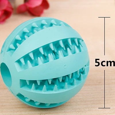 Soft Rubber Pet Dog Cat Toy Ball Dog Toothbrush Chew Treat Cleaning Tooth Reward Food Dog Puppy Training Interactive Pet Toys