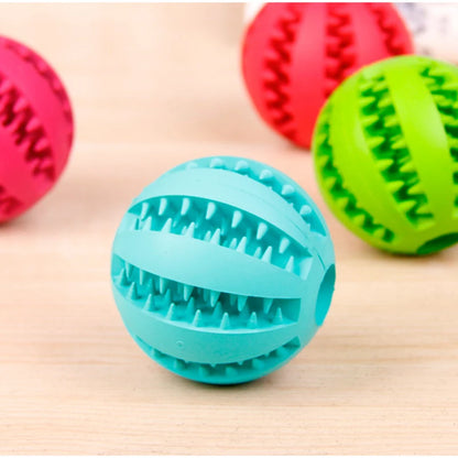 Soft Rubber Pet Dog Cat Toy Ball Dog Toothbrush Chew Treat Cleaning Tooth Reward Food Dog Puppy Training Interactive Pet Toys