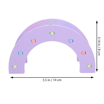 Hamster Toy Arch Bridge Bunny Toys Climbing Ladder Gerbil Rat Pet Cage for Chinchilla Chevron Board Platform