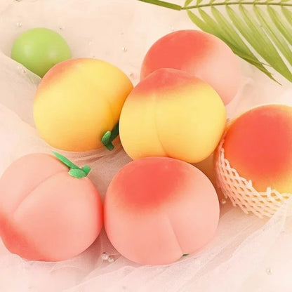 New Creative Stress Relieving Simulated Peach Vent Ventilators, Big Peach Clip Music Q Soft Slow Rebound Stress Relieving Toy