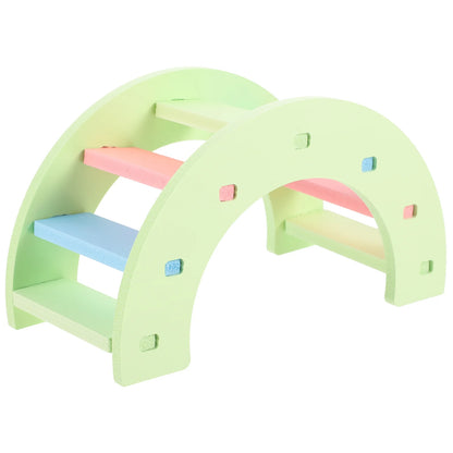 Hamster Toy Arch Bridge Bunny Toys Climbing Ladder Gerbil Rat Pet Cage for Chinchilla Chevron Board Platform