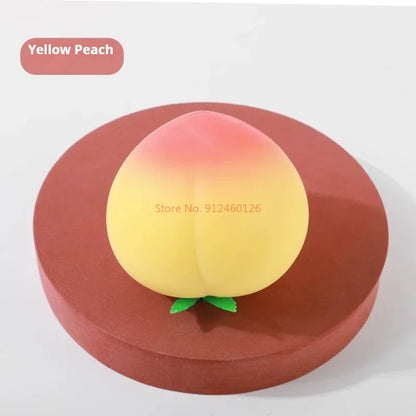 New Creative Stress Relieving Simulated Peach Vent Ventilators, Big Peach Clip Music Q Soft Slow Rebound Stress Relieving Toy