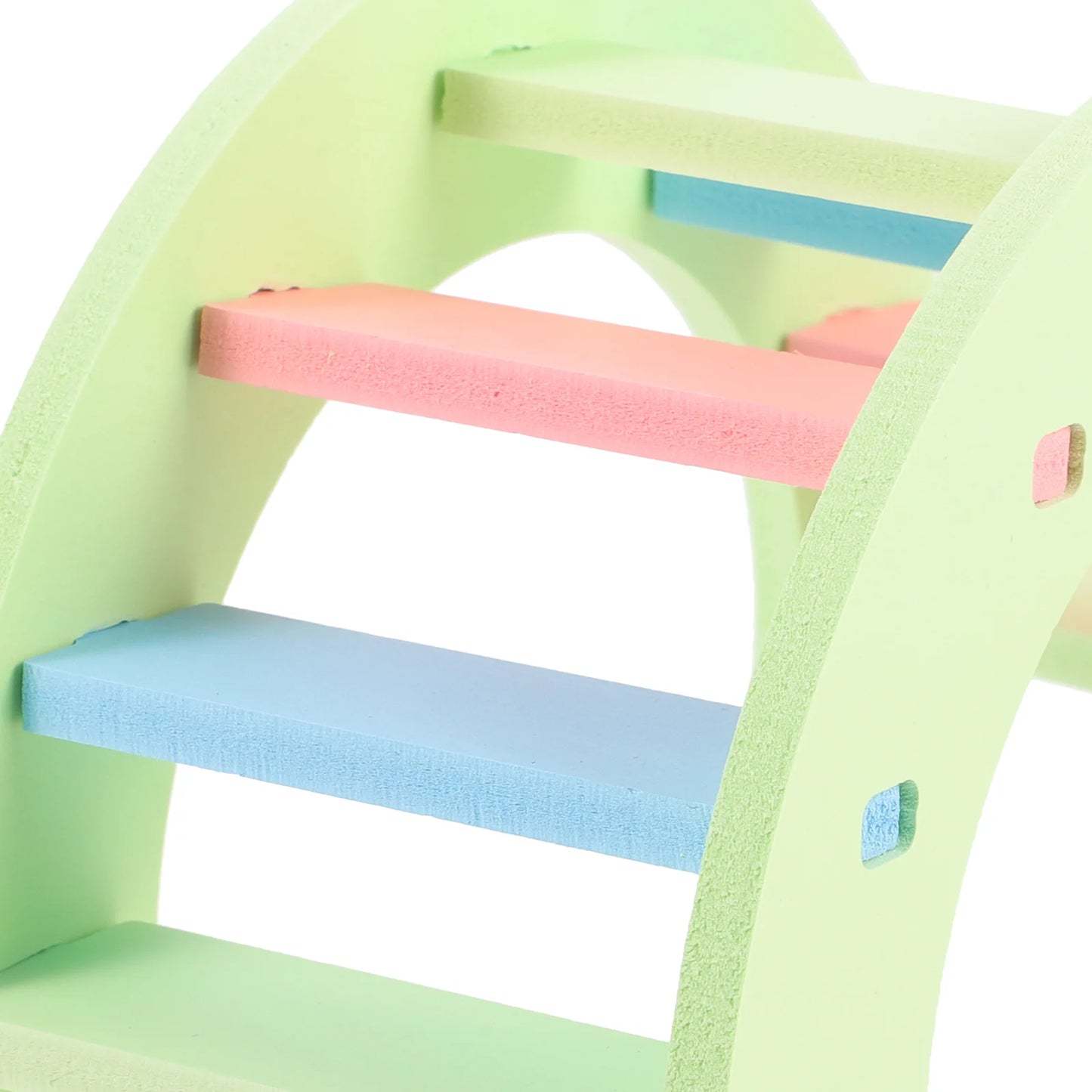 Hamster Toy Arch Bridge Bunny Toys Climbing Ladder Gerbil Rat Pet Cage for Chinchilla Chevron Board Platform