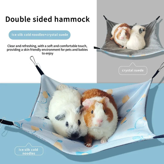 Summer Cooling Hamster Hammock Hanging Beds Rattan Mat for Small Animal Chinchillas Sugar Glider Squirrel Ferret Pets Supplies