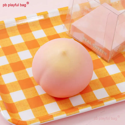 pb playful bag Decompress toys Simulated Bread Peach slow rebound Squishy Squeeze Children's decompression toys gift UG303