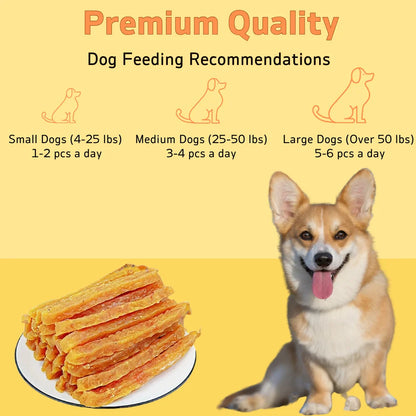 100g/300g(3.53oz/10.58oz)Soft Chew Dog Treats For Small, Medium And Large Dogs, Dried Milk Chicken Healthy, High Protein