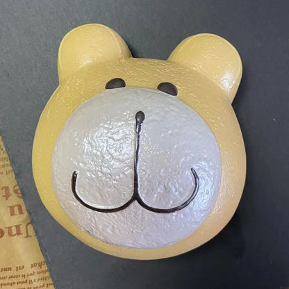 Eric Jumbo Bear Head Bread Slow Rising Squishy Charm